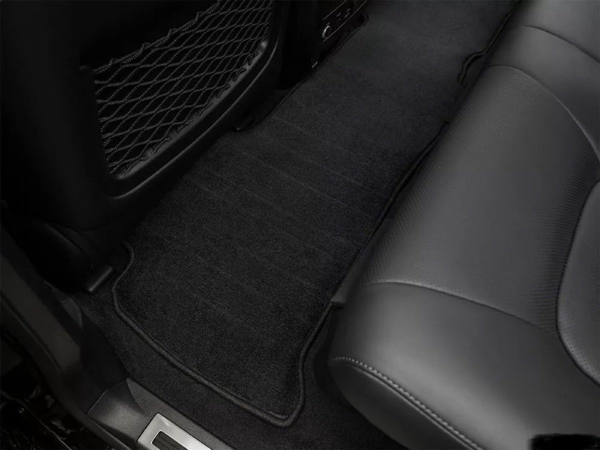 Land Cruiser 200 carpet floor mats, 3-piece, Black, 3