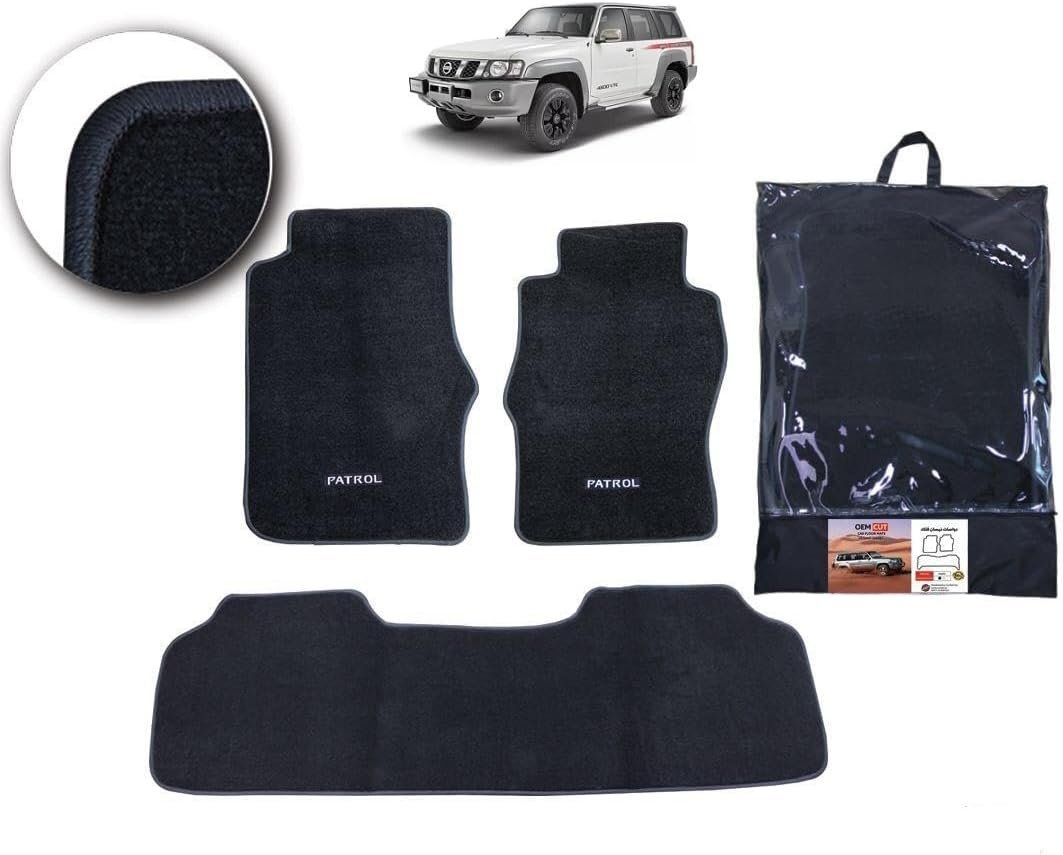 Patrol Y61 Super Safari carpet floor mats, 3-piece