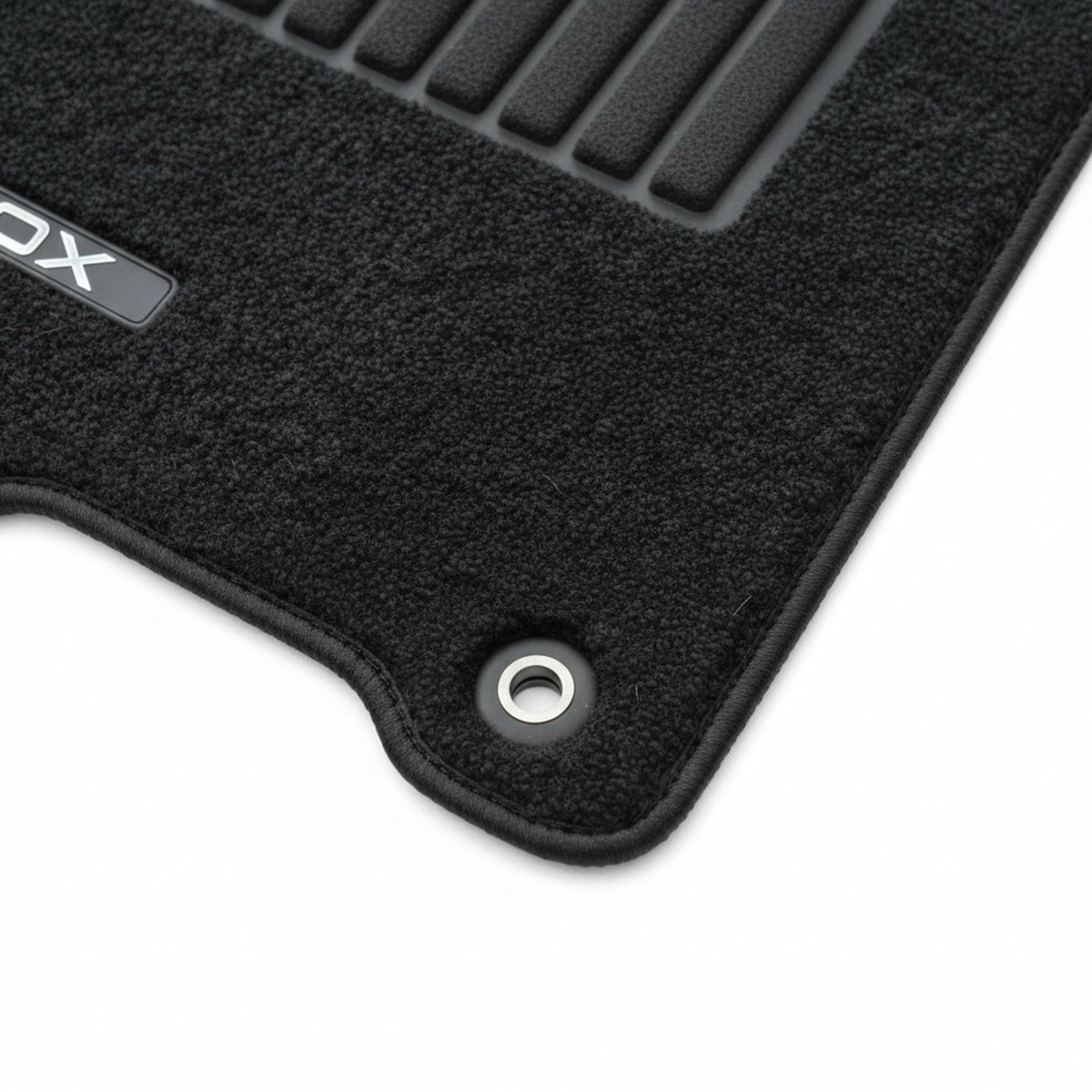 ROX 01 carpet floor mats, 7-seat, 4-piece, Black, 5
