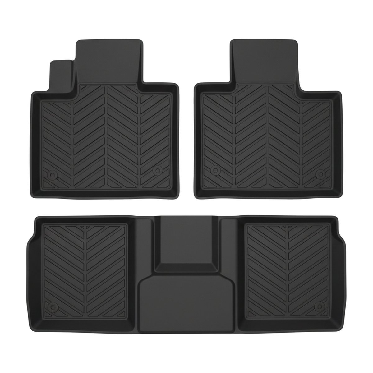 Jetour T2 3D TPE floor liners, 3-piece