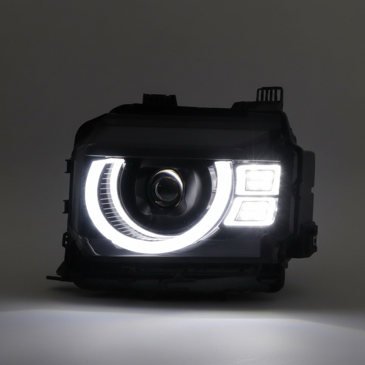 Jetour T2 full LED headlights, pair, Black housing, 2